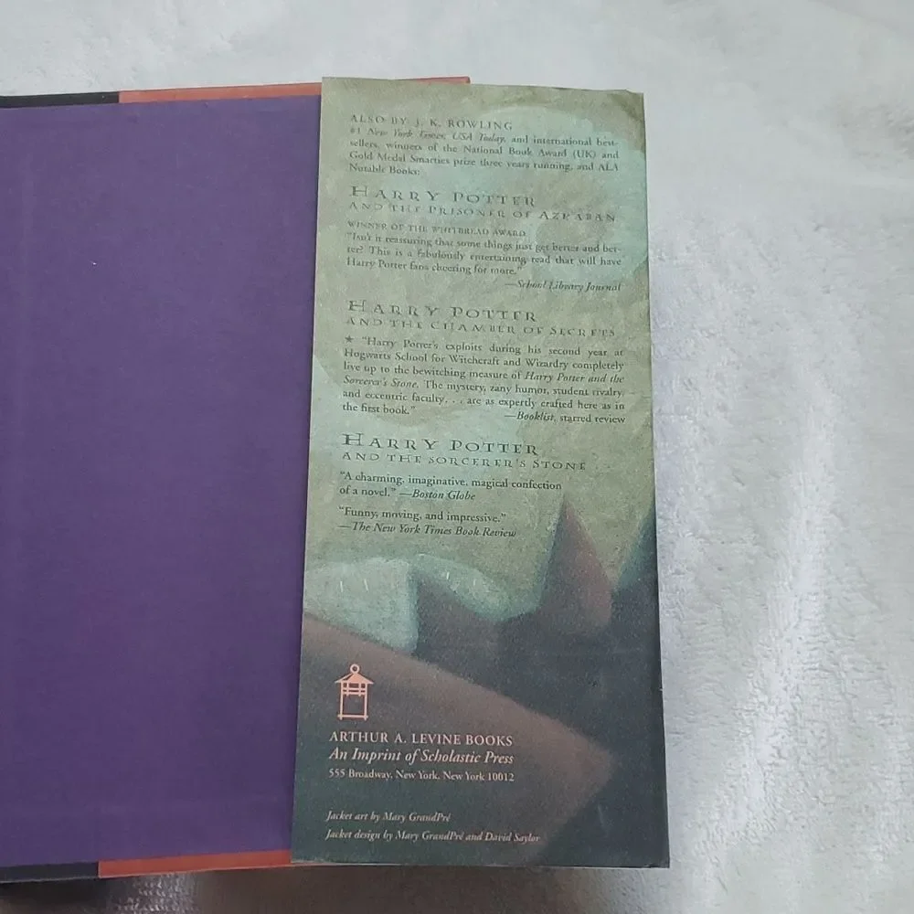 Harry Potter Goblet of Fire First American Ed July 2000 37th Printing
